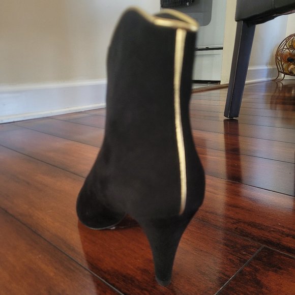 TWINSET LUXURY MILANO Suede Ankle Boots(size 6)|*SCULPTED HEEL-DRESS UP or DOWN* - Picture 9 of 16